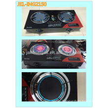 tempered glass top infra red 2 burner gas stove, gas cooker